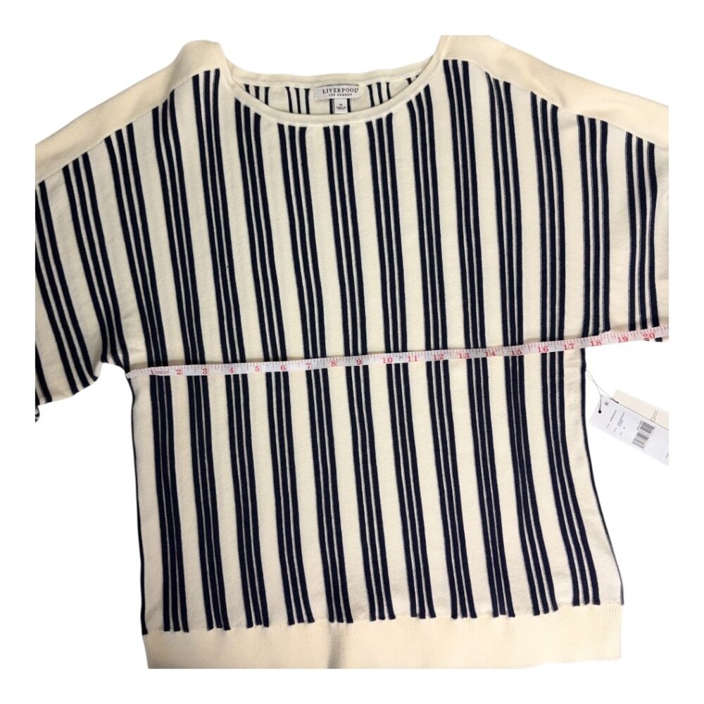 LIVERPOOL LOS ANGELES | Navy Striped Dolman Top – Size M NWT - Picture 5 of 12